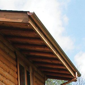 half round copper gutters